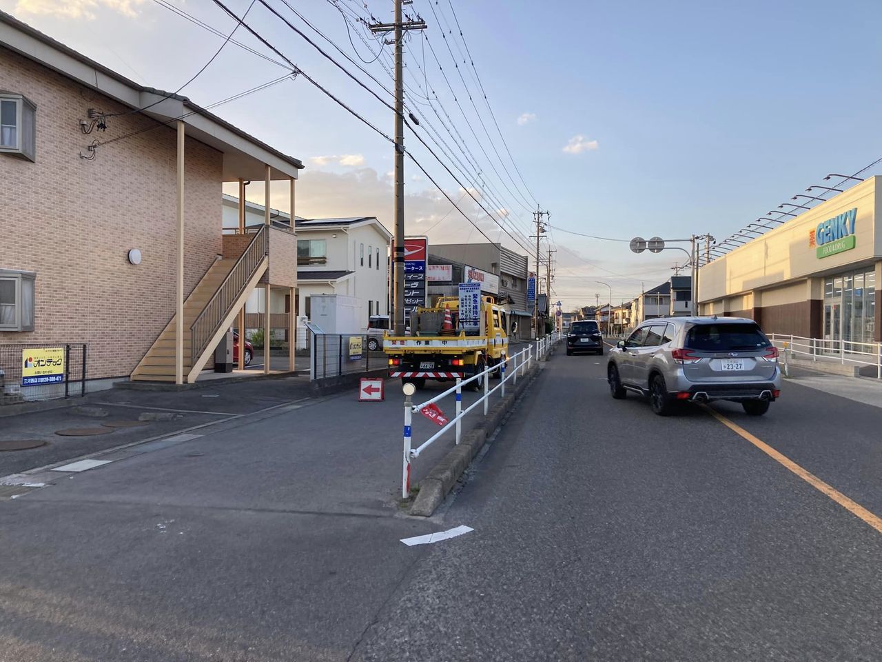 通勤通学路の緊急補修工事