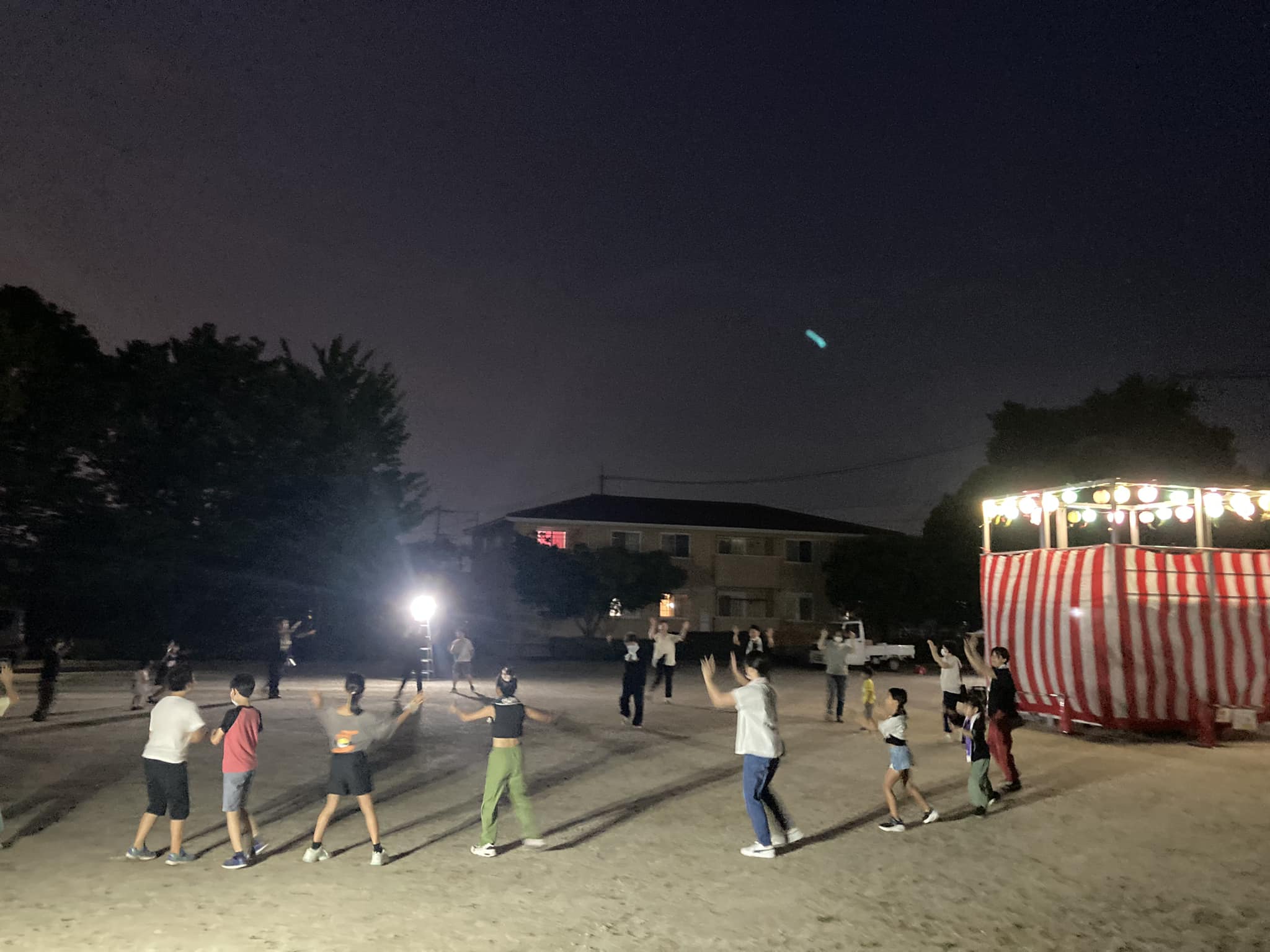 盆踊り練習の様子